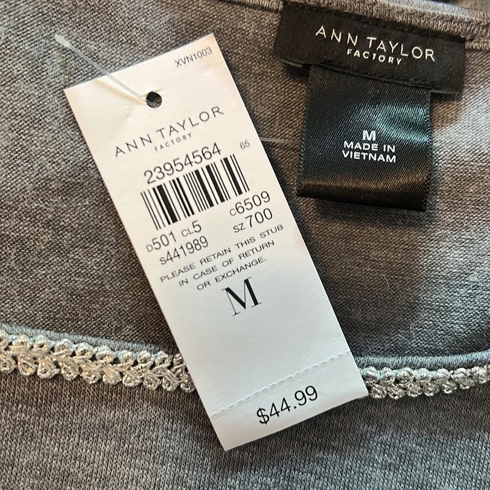 NWT ANN TAYLOR Long Sleeve Top